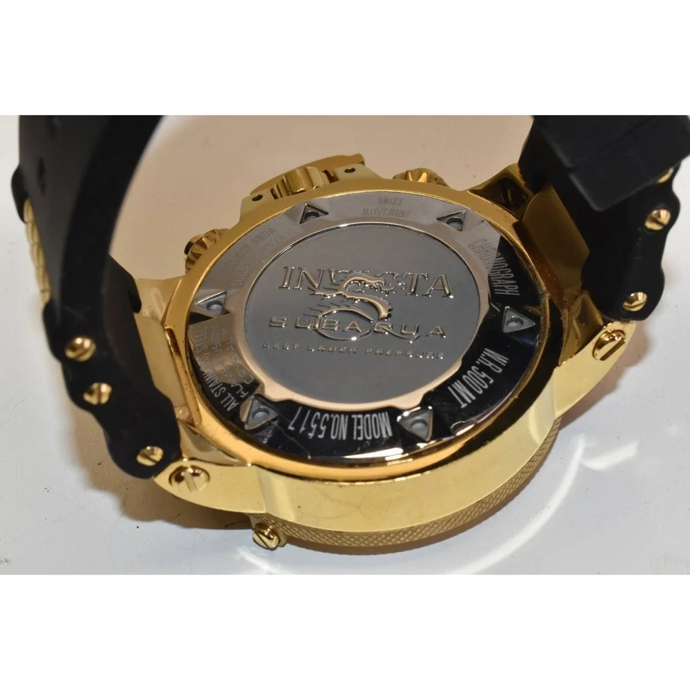 Invicta Subaqua Noma III‎ Chronograph Wrist Watch Mens 50mm Mineral Stainless